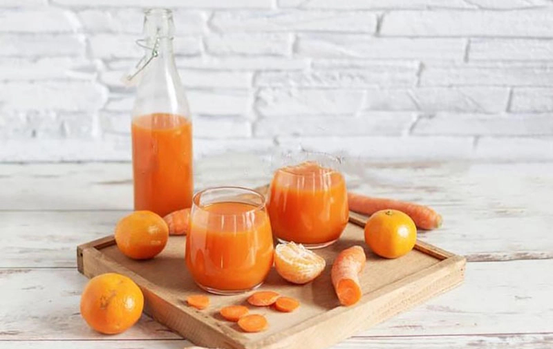 3 loại nước ép hỗ trợ giảm cân, dưỡng da sáng mịn: Nước ép quýt