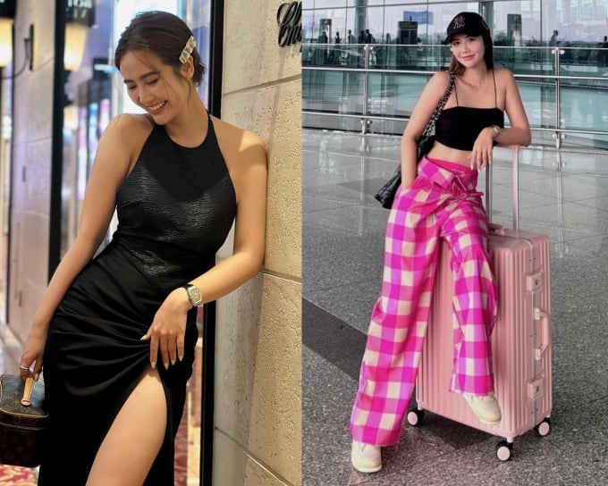 So kè phong cách thời trang của Huyền Lizzie và Quỳnh Kool ngoài đời