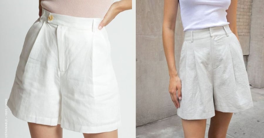 Phối đồ tuyệt đẹp với quần shorts trắng để thêm trẻ trung và năng động